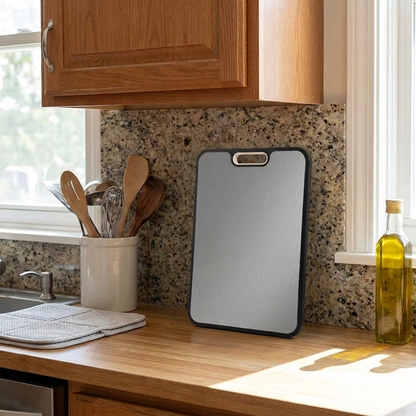 2-in-1 Stainless Steel Non-Toxic Cutting Board